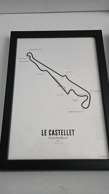 Circuit Poster Le Castellet · Van Wijck Luxe White Edition, Verzamelen, Posters, Ophalen, Nieuw
