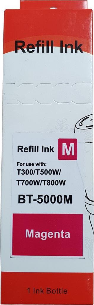 Huismerk Brother BT5000M inktfles magenta, Verzenden, Nieuw, Huismerk
