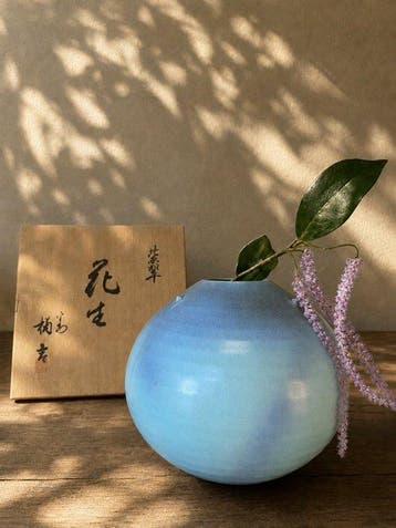 Japanse Kyo Ware vaas – Heian Tachikichi Shisui / –