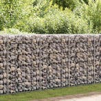 vidaXL Schanskorfmuur met deksels 600x30x100 cm, Verzenden, Nieuw, IJzer, 1 tot 2 meter