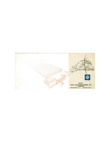 1955 VOLKSWAGEN KEVER BROCHURE DUITS, Nieuw, Volkswagen, Author