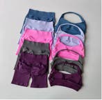 Dames Sportset 2-Delig – Halter Top en High Waist Shorts, Verzenden, Nieuw