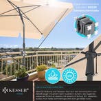Stokparasol - Parasol - 125x205 cm - Tuinparasol - Beige - K, Verzenden, Zo goed als nieuw