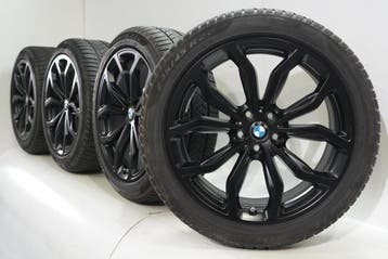 BMW X3 X4 G01 G02 695 20 inch velgen Pirelli Runflat Winterb, Gebruikt, Velg(en), 20 inch, Winterbanden