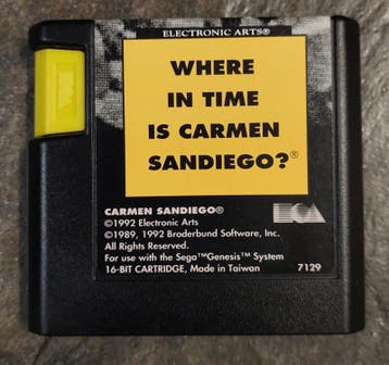 Where in the world is Carmen San Diego losse cassette (Sega, Ophalen of Verzenden, Nieuw