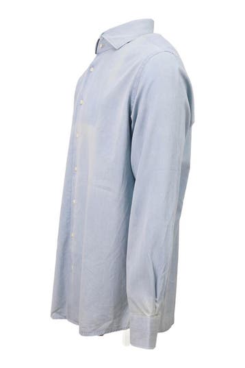 Profuomo Overhemd in maat 44 Blauw, Verzenden, Gedragen, Blauw, Profuomo