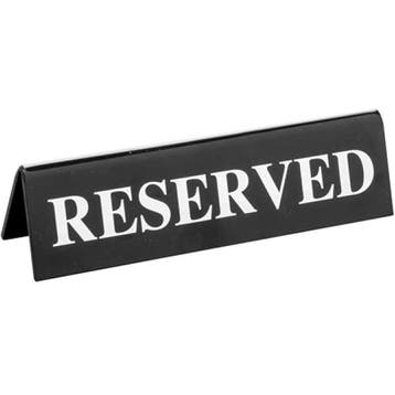 Tafelbordje | Kunststof | Reserved | 2-zijdig |, Verzenden, Nieuw in verpakking