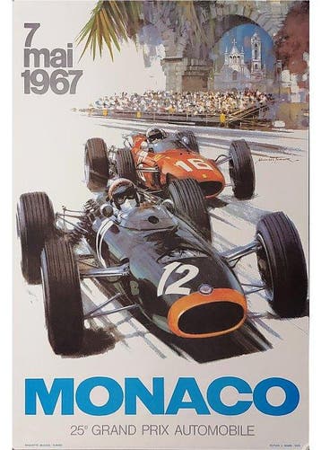 Michael Turner - 1967 * Poster Gran Premio di Monaco,