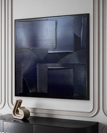 Sarah Schwarzl - Frequency INDIGO (Frame included), Antiek en Kunst