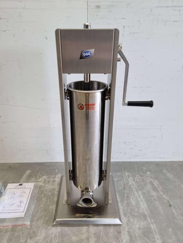 RVS Verticale vulbus stopbus worstvuller 7 liter Horeca, Ophalen of Verzenden, Nieuw in verpakking