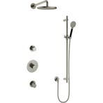 Hotbath Cobber - Inbouw Regendoucheset - Geborsteld Nikkel -, Ophalen of Verzenden, Nieuw