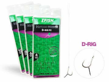 Method Feeder Fluorocarbon D-Rig + Bait Spike 5 st., Verzenden, Nieuw, Overige typen
