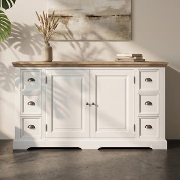 *WOONWINKEL* Tower Living Fleur Landelijk Dressoir Wit 160 C, Verzenden, Nieuw