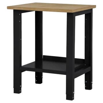 Nieuwe werktafel - 72.5x62x85-90cm - werkbank - zwart, Ophalen of Verzenden, Nieuw, Minder dan 70 cm