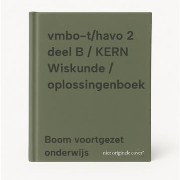 vmbo-t/havo 2 deel B / KERN Wiskunde / oplossingenboek, Boeken, Verzenden, Zo goed als nieuw, Boom voortgezet onderwijs
