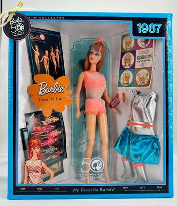 Mattel - Barbiepop “1967 Twist ’N Turn” – 50th Anniversary, Antiek en Kunst