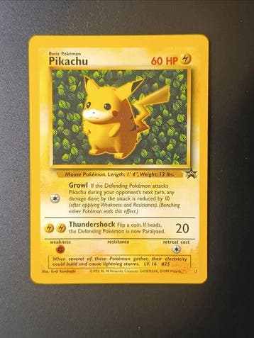 Pokémon - 1 Card - Pikachu Promo - WOTC, Nieuw