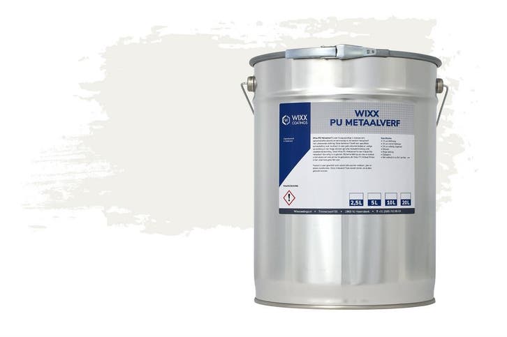 Wixx PU Metaalverf RAL 9016 | Verkeerswit 10L, Doe-het-zelf en Verbouw, Verf, Beits en Lak, Verf, Wit, Nieuw, 5 tot 10 liter, Verzenden