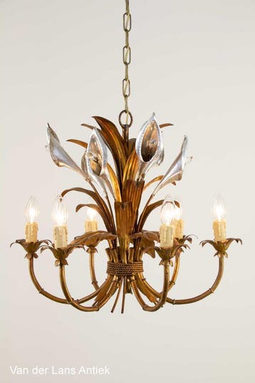 Oude antieke klassieke lampen, kristallen kroonluchters, Huis en Inrichting, Ophalen of Verzenden, Gebruikt, Glas, Klassiek