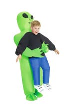 KIMU® Opblaas Kostuum Kinderen Gedragen Door Alien 122 128 1, Ophalen of Verzenden, Nieuw