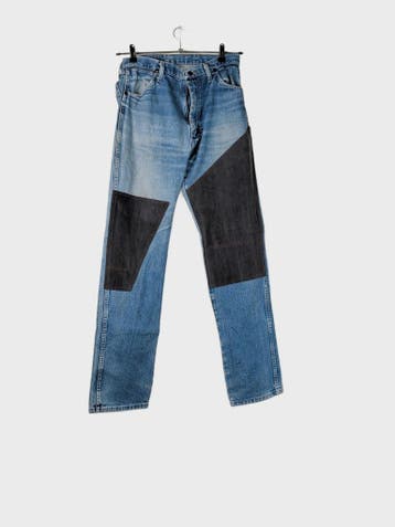 Wrangler Jeans Heren maat W34 / L36 Blauw Vintage, Blauw, Wrangler, Ophalen of Verzenden, Zo goed als nieuw