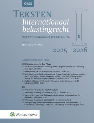 Teksten Internationaal belastingrecht 20252026 9789013178319, Boeken, Studieboeken en Cursussen, Verzenden, Zo goed als nieuw