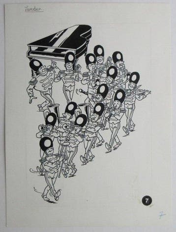 Studio Vandersteen - 1 Original drawing - Suske en Wiske -, Boeken, Stripboeken, Nieuw