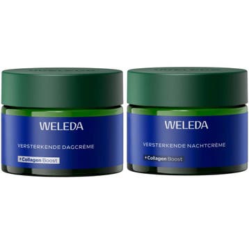 Weleda Versterkende Dagcrème + Nachtcrème Duo - 2x40ml, Ophalen of Verzenden, Nieuw, Lippen, Overige typen