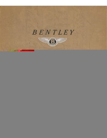 1952 BENTLEY FOUR DOOR SPORTS SALOON BROCHURE ENGELS, Nieuw, Author