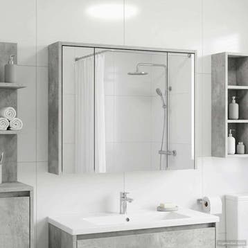 vidaXL Badkamer spiegelkast Beton Grijs 73,5 x 16 x 62,5 cm, Verzenden, Nieuw