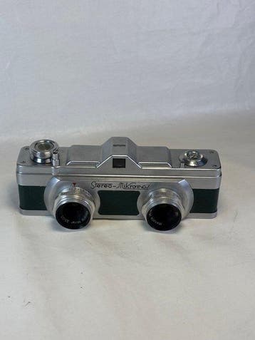 Meopta Stereo Mikroma (I) 1961 green leather Subminiatuur, Nieuw