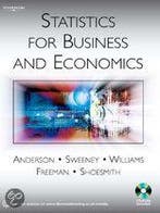 STATISTICS FOR BUSINESS AND ECONOMICS 9781844803132, Zo goed als nieuw