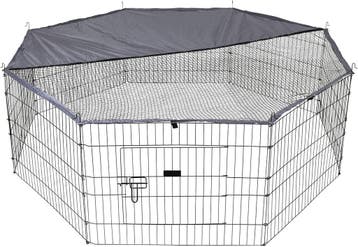 Konijnenren 180x180cm | Gepoedercoat | Retourdeal -24%, Minder dan 60 cm, 110 cm of meer, Ophalen of Verzenden, Zo goed als nieuw