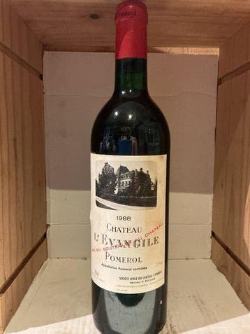 1988 Château l’Evangile - Pomerol - 1 Fles (0,75 liter), Nieuw
