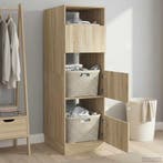 vidaXL Wasmeubel met opslag Sonoma 50 x 68 x 162 cm Bewerkt, Verzenden, Nieuw
