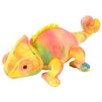 Pluche kameleon knuffel 20 cm - Knuffel reptielen, Verzenden, Nieuw