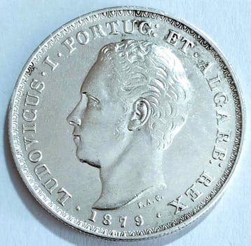Portugal. D. Luís I (1861-1889). 500 Reis -1879 (Zonder