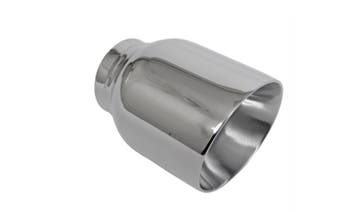 2,5 inch ingang 4 inch uitgang Uitlaat sierstuk rvs, Ophalen of Verzenden, Nieuw
