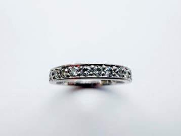 Ring - 18 karaat Witgoud - 0.28ct. tw. Diamant (Natuurlijk), Nieuw