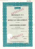 Nederland. Heineken - Amsterdam 1972 - Aandeel 4 x ƒ 25