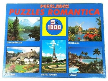 Wild Horse Puzzlebox Romantica 100.900, 5 puzzels van 1000, Verzenden, Gebruikt