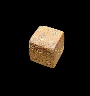 Oud-Romeins Been Dobbelstenen Gooien - 15 mm (Zonder