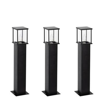 Astro 2 Set 3 Stuks Tuinlamp Zwart Tuinverlichting, Verzenden, Nieuw
