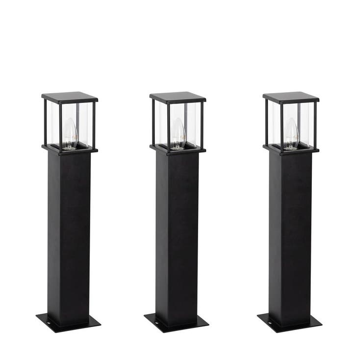 Astro 2 set 3 stuks tuinlamp zwart Tuinverlichting, Tuin en Terras, Buitenverlichting, Verzenden