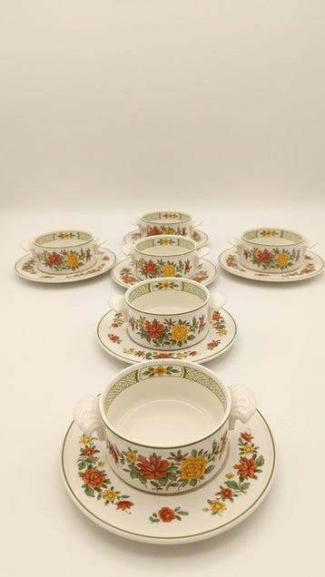 Tafelservies voor 6 (12) - Zomerdag - Porselein
