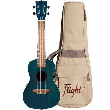 Flight DUC380 Topaz Concert Ukulele met Mahogany Body, Bone, Ophalen of Verzenden, Nieuw
