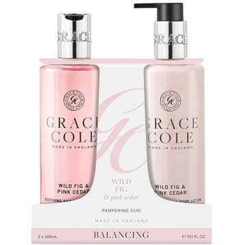 Grace Cole Wild Fig & Pink Cedar Body Duo - 300+300ml, Ophalen of Verzenden, Nieuw, Overige typen