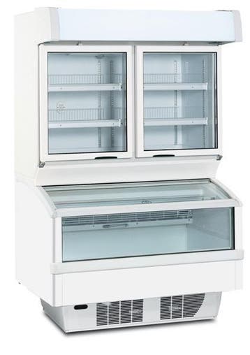Wandvriezer met glazen deuren - Automatische ontdooiing -..., Zakelijke goederen, Verzenden, Nieuw in verpakking