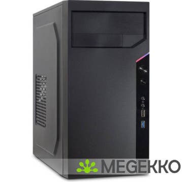 Inter-Tech IT-6505 Retro Micro Tower Zwart, Computers en Software, Computerbehuizingen, Verzenden, Nieuw