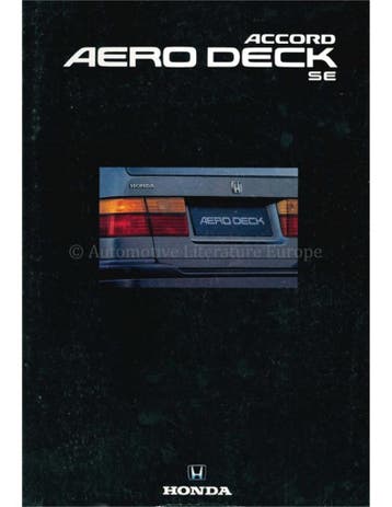 1992 HONDA ACCORD AERO DECK BROCHURE ENGELS, Nieuw, Honda, Author
